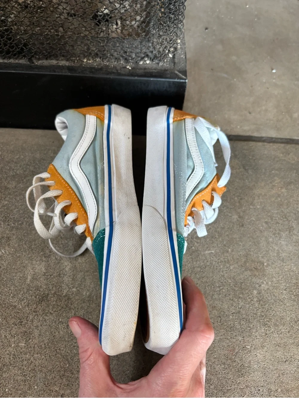 Vans Old Skool sneakers Multi-Colorblock suede and canvas men 6 women 7.5